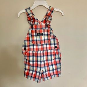 OshKosh Plaid Shortall